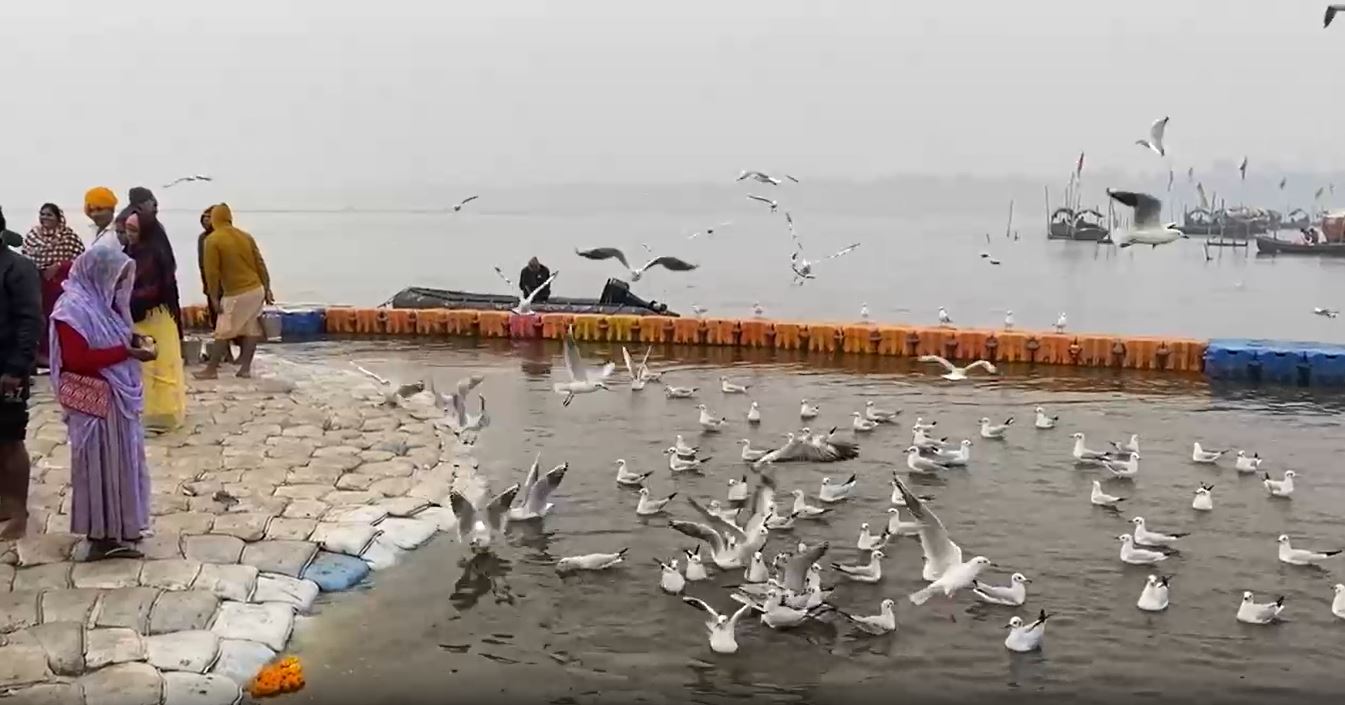 Famous ghat in Prayagraj